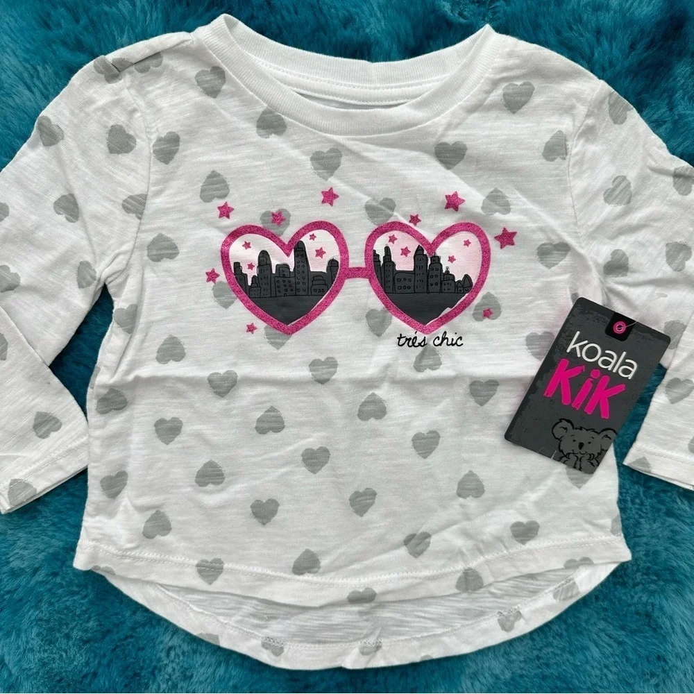 Koala Kik Baby Girl Long Sleeve Shirt Size 3-6 Months